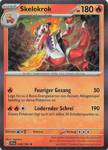 Pokemon Karmesin und Purpur #038 Holo Skelokrok