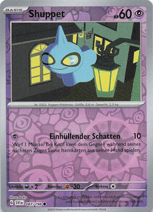 Pokemon Karmesin und Purpur #087 Reverse Holo Shuppet