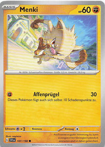 Pokemon Karmesin und Purpur #107 Menki