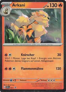 Pokemon SV Black Star Promos #011 Holo Arkani