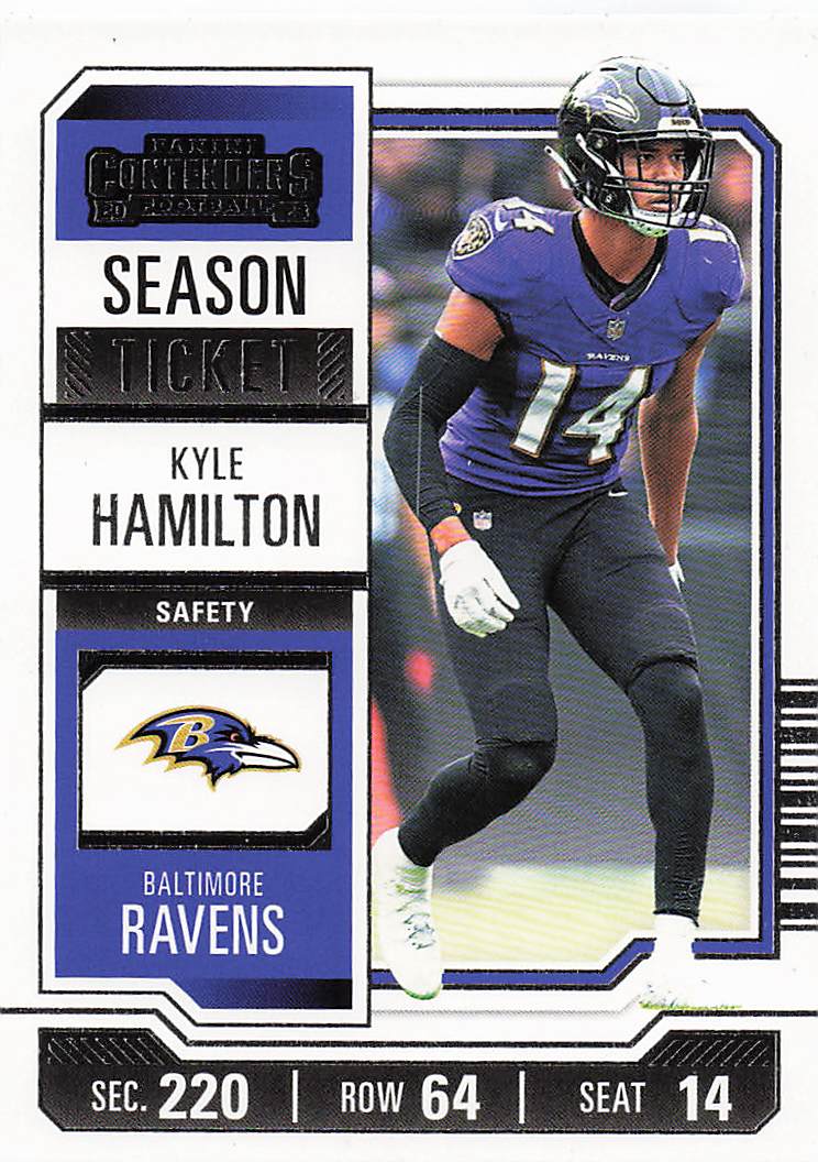 2023 Panini Contenders Retail Season Ticket Kyle Hamilton #8