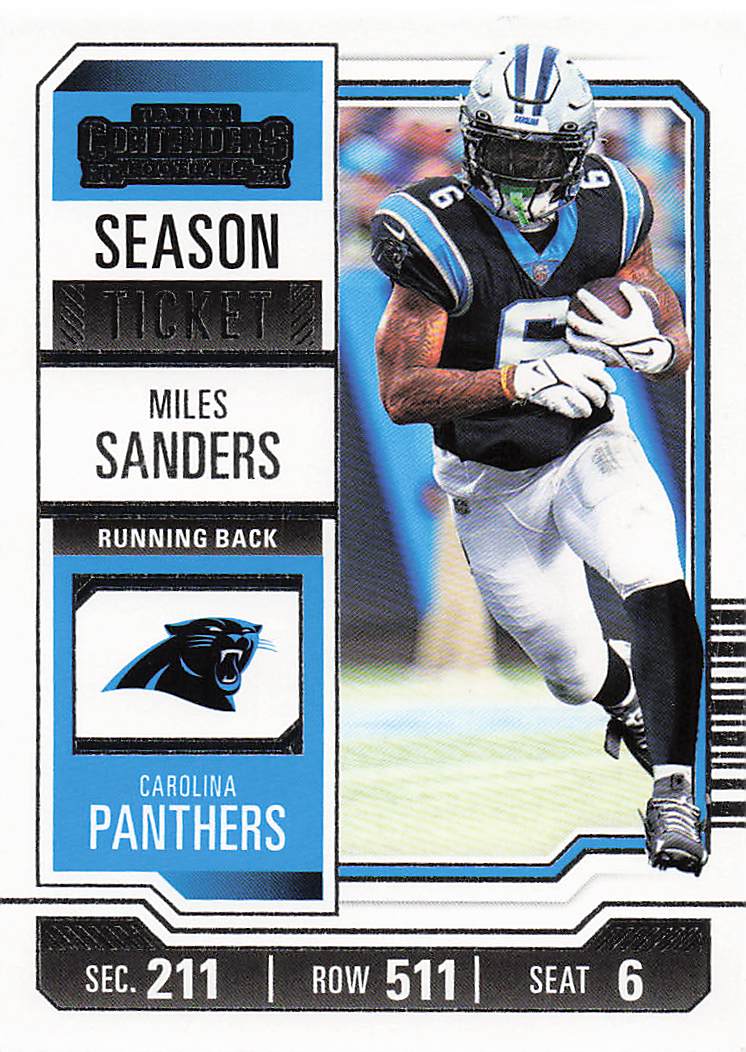 2023 Panini Contenders Retail Season Ticket Miles Sanders #16