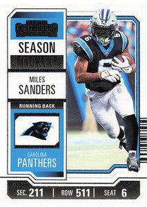 2023 Panini Contenders Retail Season Ticket Miles Sanders #16