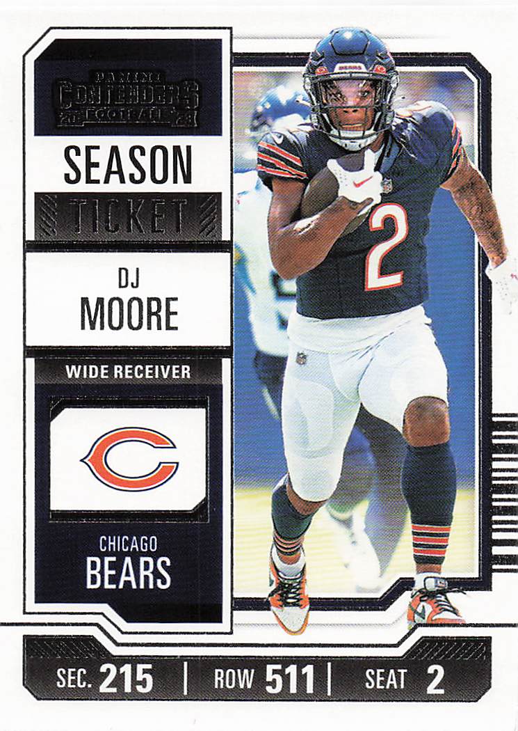 2023 Panini Contenders Retail Season Ticket DJ Moore #18
