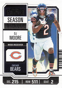 2023 Panini Contenders Retail Season Ticket DJ Moore #18