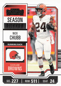 2023 Panini Contenders Retail Season Ticket Nick Chubb #26