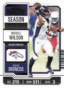 2023 Panini Contenders Retail Season Ticket Russell Wilson #32