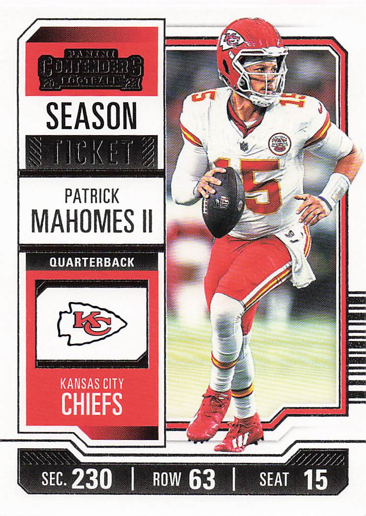 2023 Panini Contenders Retail Season Ticket Patrick Mahomes II #51