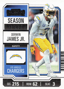 2023 Panini Contenders Retail Season Ticket Derwin James Jr. #57