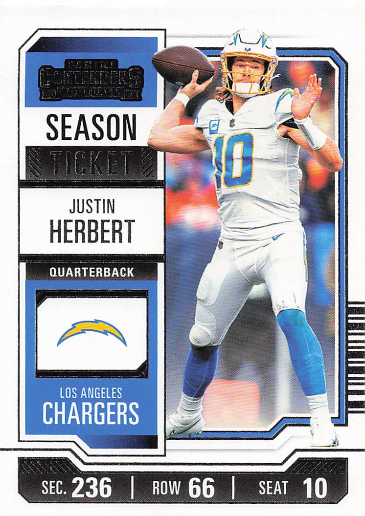 2023 Panini Contenders Retail Season Ticket Justin Herbert #59