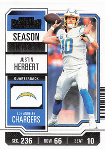 2023 Panini Contenders Retail Season Ticket Justin Herbert #59