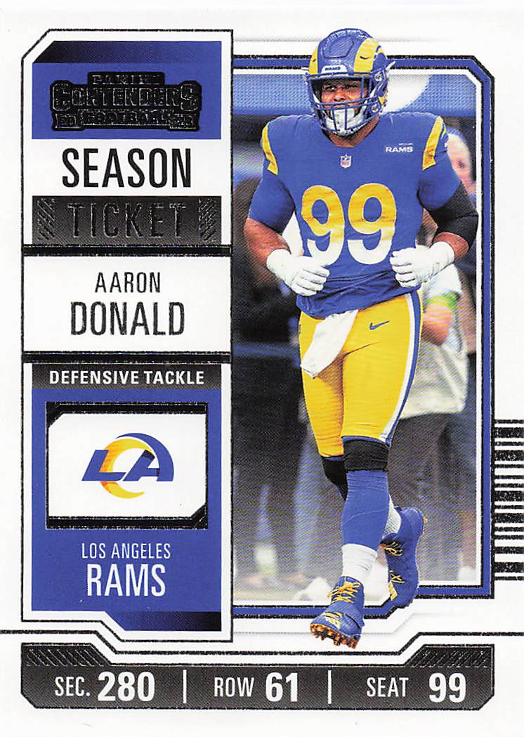 2023 Panini Contenders Retail Season Ticket Aaron Donald #60