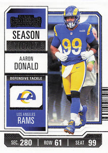 2023 Panini Contenders Retail Season Ticket Aaron Donald #60