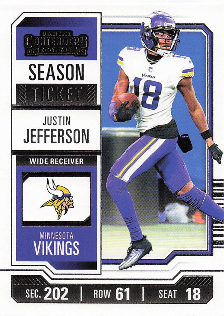 2023 Panini Contenders Retail Season Ticket Justin Jefferson #67
