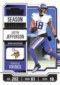 2023 Panini Contenders Retail Season Ticket Justin Jefferson #67