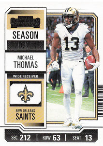 2023 Panini Contenders Retail Season Ticket Michael Thomas #74