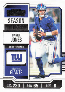 2023 Panini Contenders Retail Season Ticket Daniel Jones #75