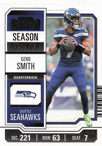 2023 Panini Contenders Retail Season Ticket Geno Smith #90