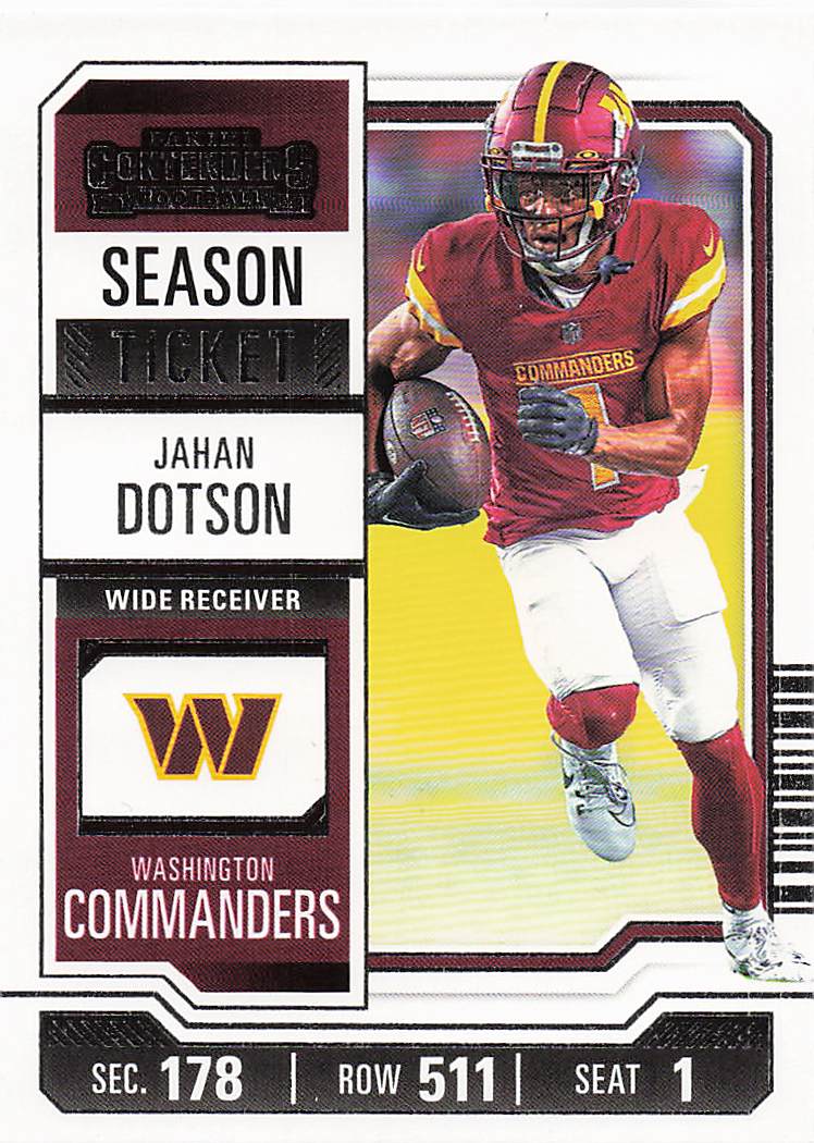 2023 Panini Contenders Retail Season Ticket Jahan Dotson #99