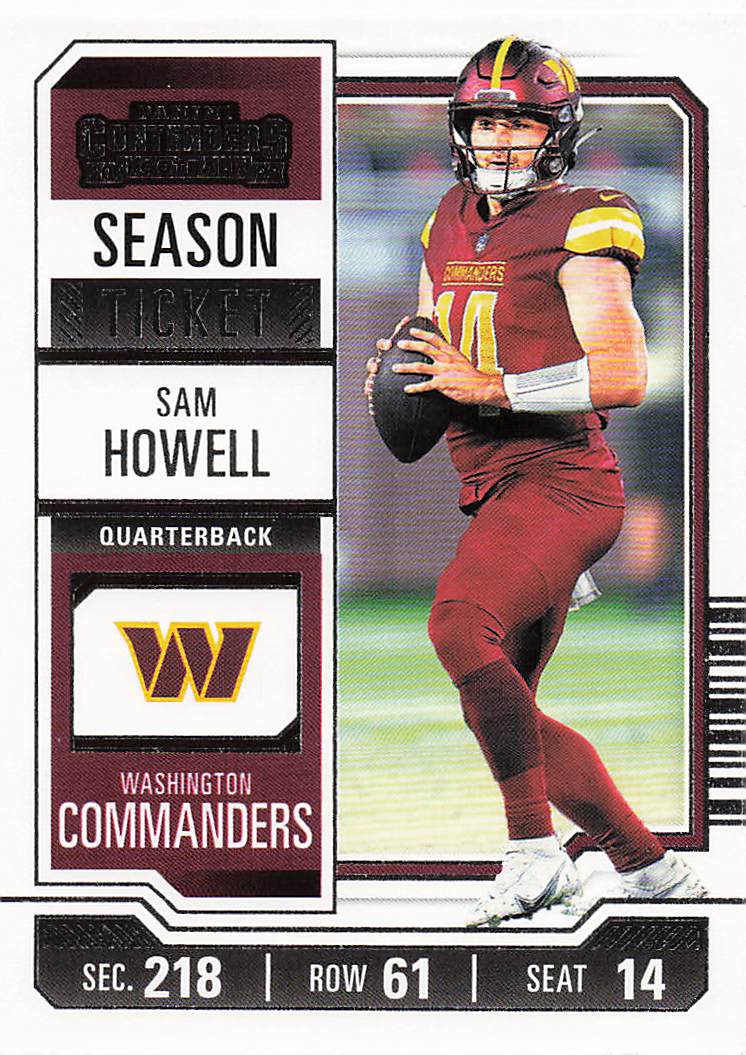 2023 Panini Contenders Retail Season Ticket Sam Howell #100