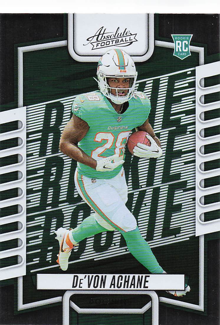 2023 Panini Absolute De'Von Achane #130 RC