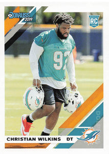 2019 Donruss Football Christian Wilkins #255 RC
