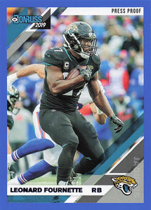 2019 Donruss Football Press Proof Blue Leonard Fournette #128