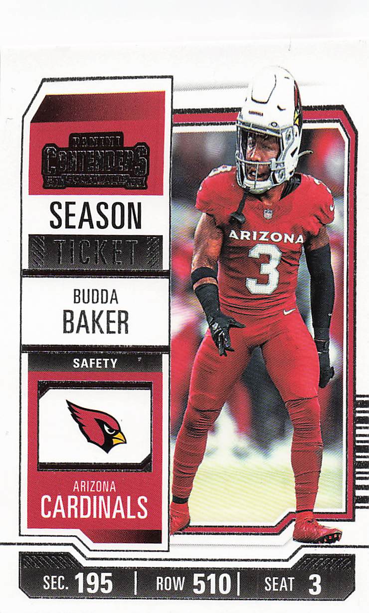 2023 Panini Contenders Retail Season Ticket Budda Baker #1