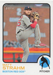 2022 Topps Heritage High Number Matt Strahm #674