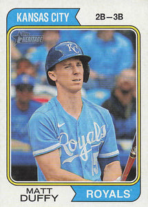2023 Topps Heritage High Number Matt Duffy #720