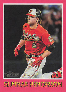 2024 Topps Heritage Baseball 1975 Baseball Sensations Gunnar Henderson #75BS-12