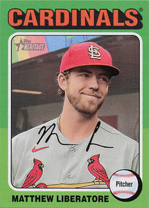 2024 Topps Heritage Baseball Matthew Liberatore #135