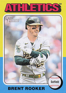 2024 Topps Heritage Baseball Brent Rooker #145