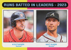 2024 Topps Heritage Baseball RBI Leaders Kyle Tucker - Matt Olson #308