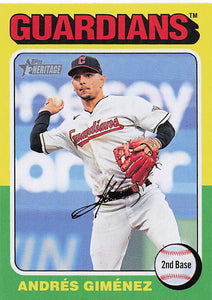 2024 Topps Heritage Baseball Andres Gimenez #360