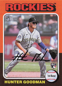 2024 Topps Heritage Baseball Hunter Goodman #379 RC