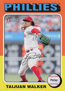 2024 Topps Heritage Baseball Taijuan Walker #384