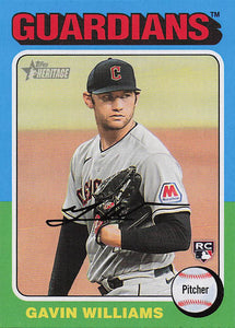 2024 Topps Heritage Baseball Gavin Williams #489 RC
