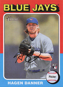 2024 Topps Heritage Baseball Hagen Danner #495 RC