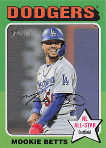 2024 Topps Heritage Baseball Mookie Betts #499