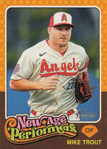 2024 Topps Heritage Baseball New Age Performers Mike Trout #NAP-3