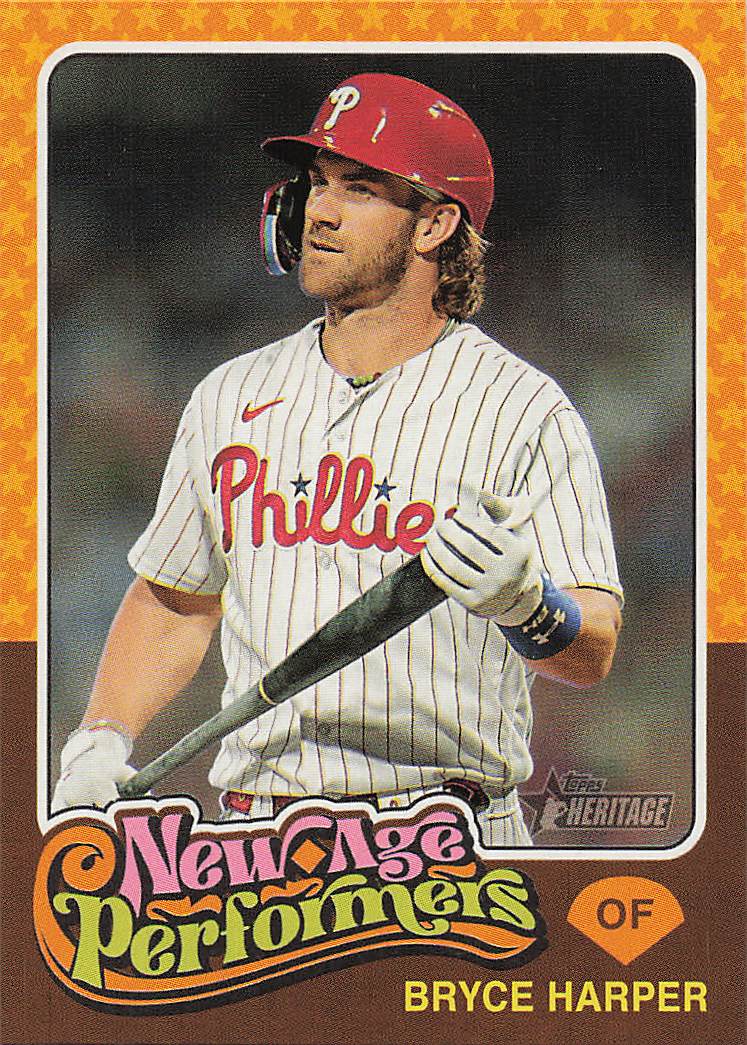 2024 Topps Heritage Baseball New Age Performers Bryce Harper #NAP-14