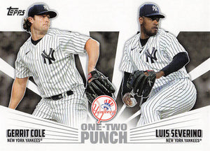 2023 Topps Series 1 One-Two Punch Gerrit Cole - Luis Severino #12P-8