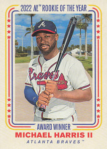 2023 Topps Heritage High Number Award Winners Michael Harris II #AW-5