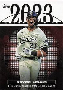 2024 Topps Series 1 2023 Greatest Hits Royce Lewis #23GH-23