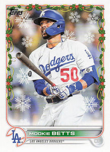 2022 Topps Holiday Baseball Mookie Betts #HW176