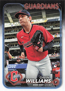2024 Topps Update Baseball Gavin Williams #US294 RC