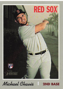 2019 Topps Heritage High Number Baseball Michael Chavis #501 RC