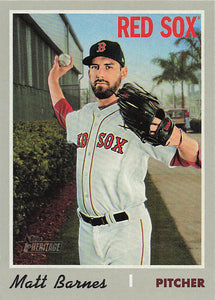 2019 Topps Heritage High Number Baseball Matt Barnes #641