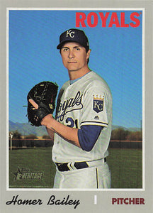 2019 Topps Heritage High Number Baseball Homer Bailey #650